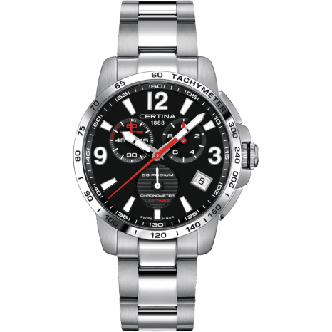 DS Podium Lap Timer Stainless Steel / Black / Bracelet