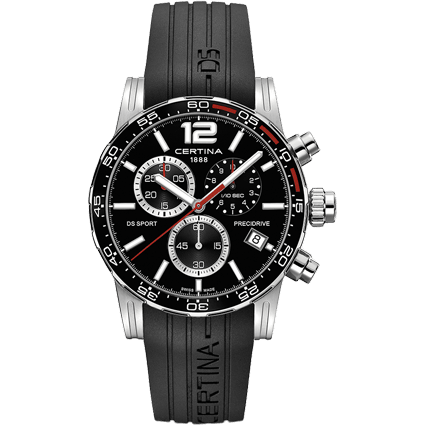 DS Sport Chrono Black Rubber