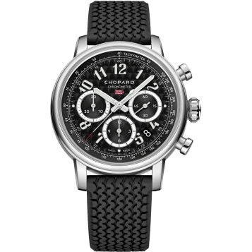 Mille Miglia Classic Chronograph 40.5 Lucent Steel / Nero Corsa
