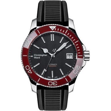 C60 Trident Pro 600 38MM Stainless Steel / Black / Red / Rubber