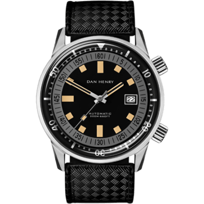 Dan Henry 1970 Automatic Diver 40 Black-Grey / Stainless Steel