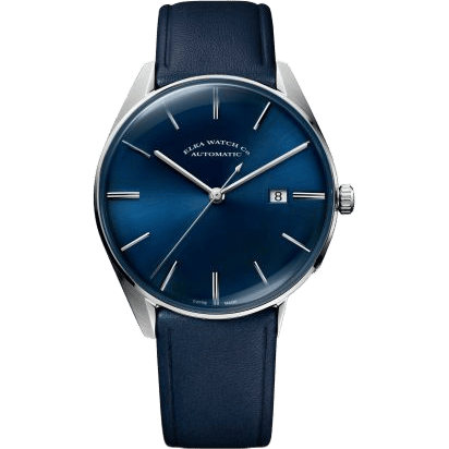 D-Series Stainless Steel / Blue / Leather