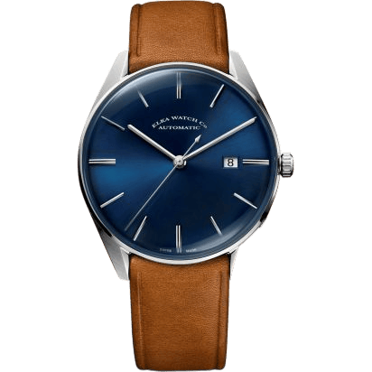 D-Series Stainless Steel / Blue / Leather