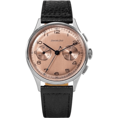 Chronograph Stainless Steel / Salmon / Black Matte