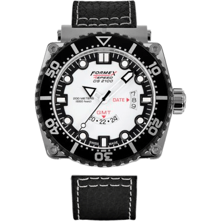 Diver Quartz GMT White / Calf