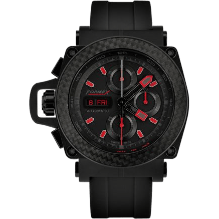 Motorsport Automatic Chronograph PVD / Carbon Bezel / Black / Limited Edition / Rubber