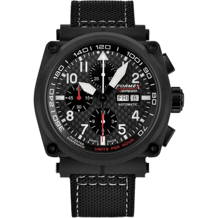 Pilot Automatic Chronograph PVD / Carbon Fibre / Limited Edition / Calf