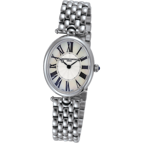 Art Deco Oval Stainless Steel / Silver / Bracelet