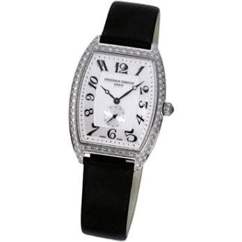Art Deco Tonneau Small Second Stainless Steel - Diamond / Silver