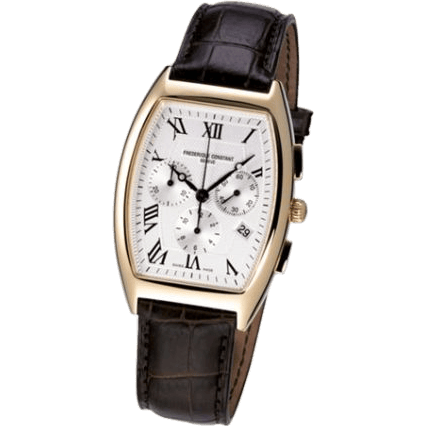 Art Deco Tonneau Chrono Quartz Yellow Gold / Silver