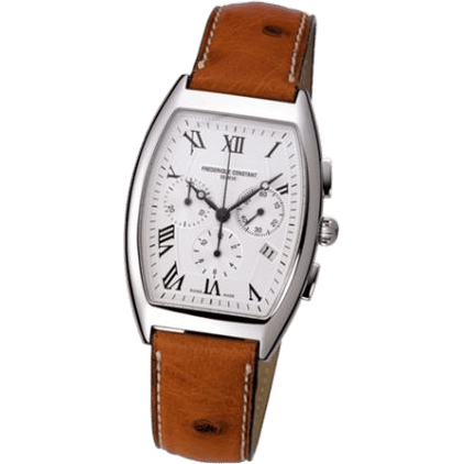 Art Deco Tonneau Chrono Quartz Stainless Steel / Silver