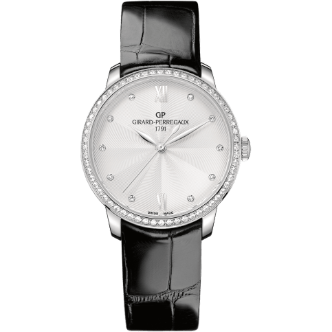 1966 36mm Stainless Steel / Diamond / Silver / Alligator