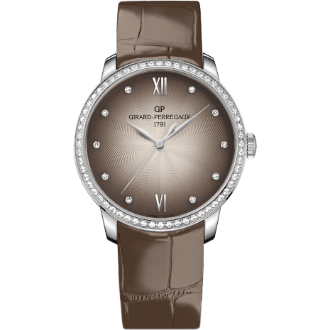 1966 36mm Stainless Steel / Diamond / Taupe / Alligator
