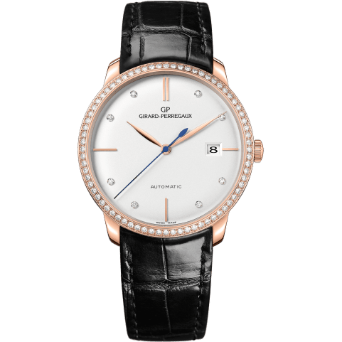 1966 38 Pink Gold Black / Diamond / Silver / Alligator