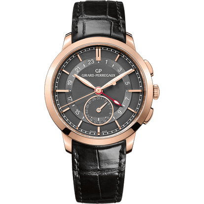 1966 Dual Time Pink Gold Grey