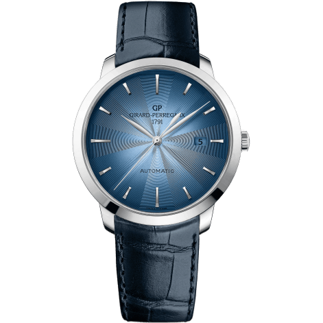 1966 40 Stainless Steel Blue Alligator Strap