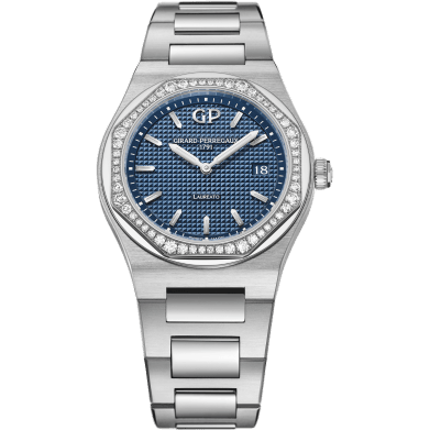Laureato 34 Quartz Stainless Steel / Diamond / Blue