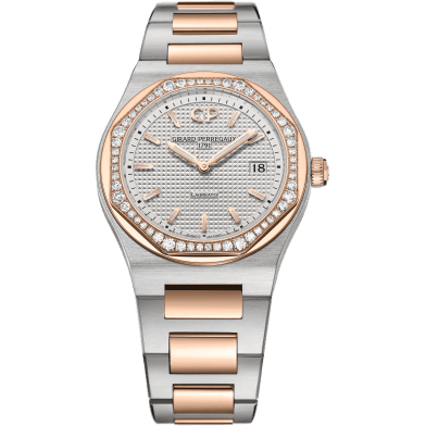 Laureato 34 Quartz Stainless Steel / Pink Gold / Diamond / Silver