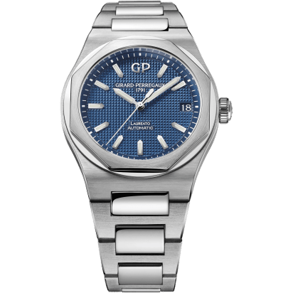 Laureato 38 Automatic Stainless Steel / Blue