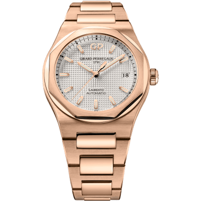 Laureato 38 Automatic Pink Gold / Silver
