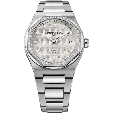 Laureato 38 Automatic Stainless Steel / Diamond / Silver