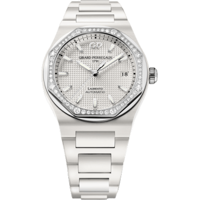 Laureato 38 Automatic Ceramic / White / Bracelet