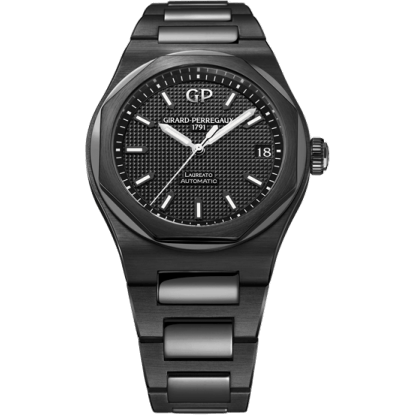 Laureato 42 Automatic Ceramic / Black / Bracelet