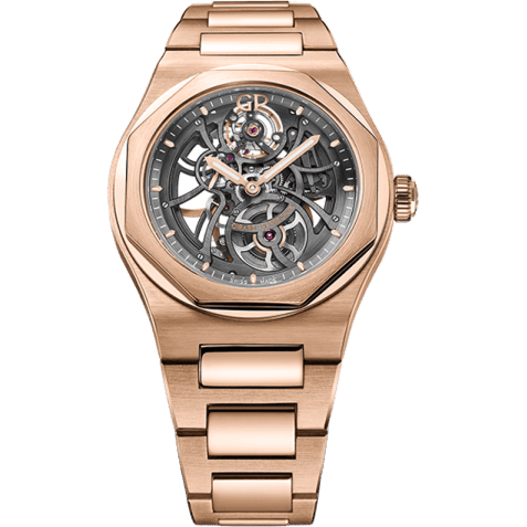 Laureato 42 Automatic Skeleton Pink Gold / Bracelet