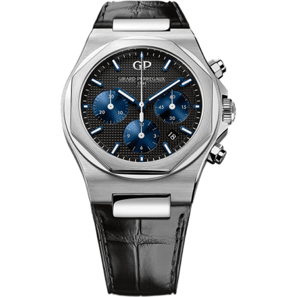 Laureato 42 Chronograph Stainless Steel / Black / Alligator