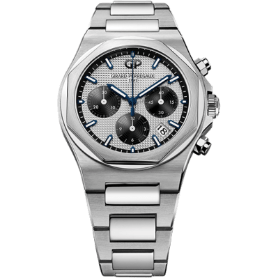 Laureato 38 Chronograph Stainless Steel / Silver Panda / Bracelet