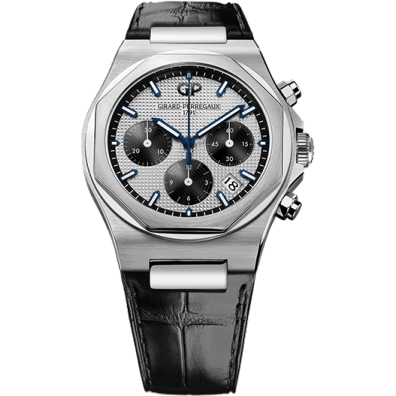 Laureato 38 Chronograph Stainless Steel / Silver Panda / Alligator