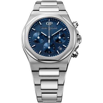 Laureato 38 Chronograph Stainless Steel / Blue / Bracelet