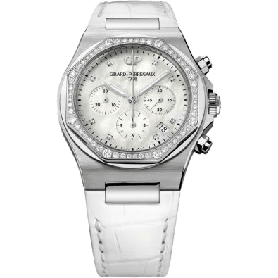 Laureato 38 Chronograph Stainless Steel / Diamond / MOP / Alligator