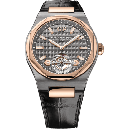 Laureato 45 Tourbillon Titanium / Pink Gold / Grey / Alligator