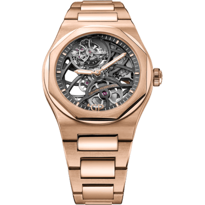 Laureato 42 Flying Tourbillon Skeleton Pink Gold / Bracelet