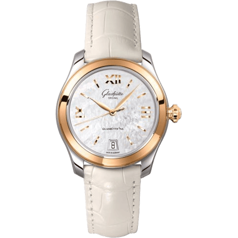 Lady Serenade Stainless Steel / Rose Gold / MOP / Alligator - Pin