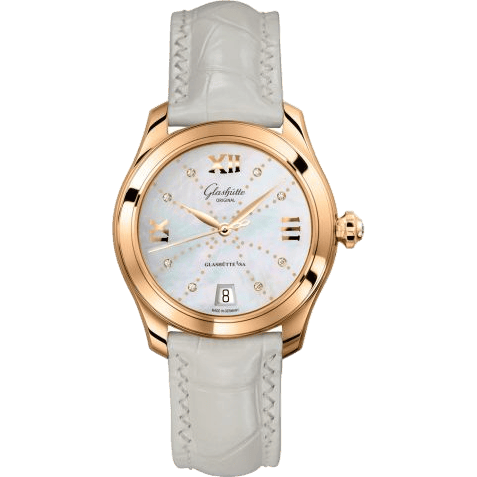 Lady Serenade Rose Gold / MOP - Index Line / Alligator - Pin