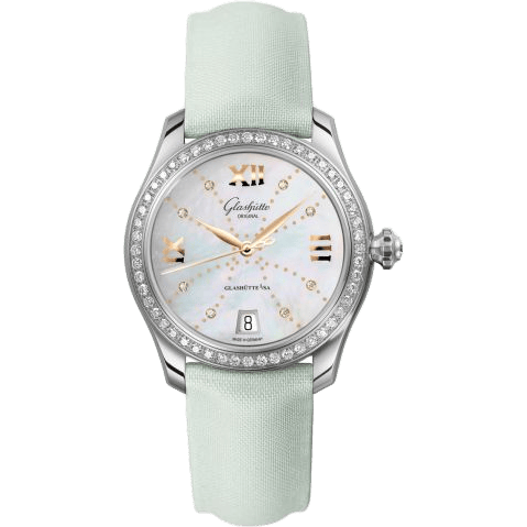Lady Serenade Stainless Steel / MOP - Index Line / Satin - Pin