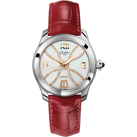 Lady Serenade Stainless Steel / MOP - Index Line / Alligator