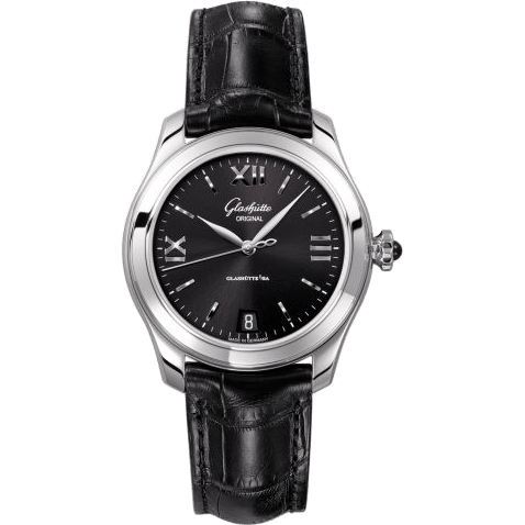 Lady Serenade Stainless Steel / Black / Alligator - Folding