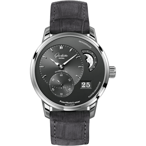 PanoMatic Lunar Stainless Steel / Grey / Alligator / Folding
