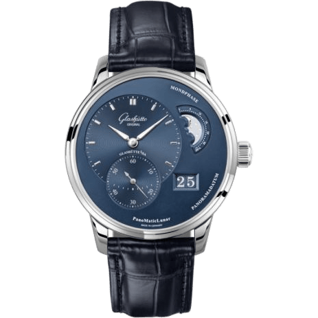 PanoMatic Lunar Stainless Steel / Blue / Alligator - Folding