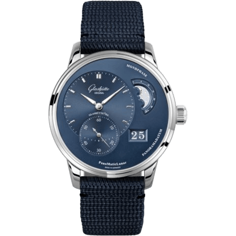 PanoMatic Lunar Stainless Steel / Blue / Synthetic