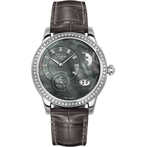PanoMatic Luna Stainless Steel / Diamond / Tahiti MOP / Alligator / Pin