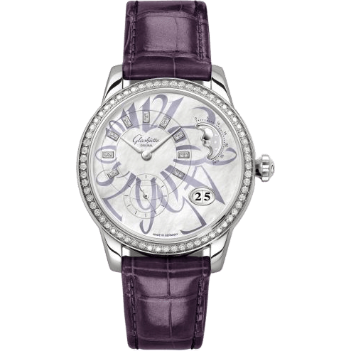 PanoMatic Luna Stainless Steel / Diamond / MOP / Alligator / Pin