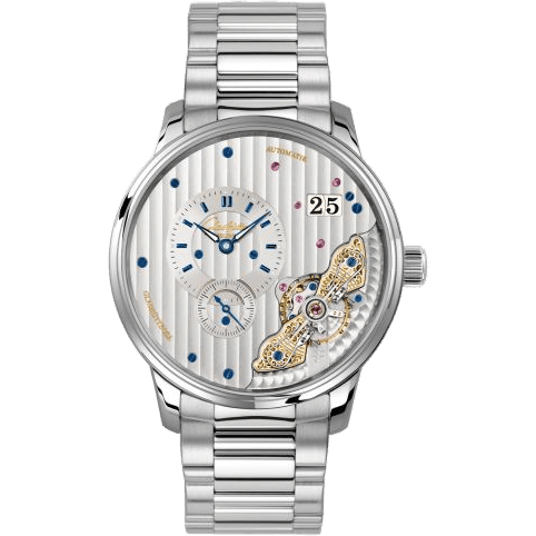 PanoMaticInverse Stainless Steel / Silver / Bracelet