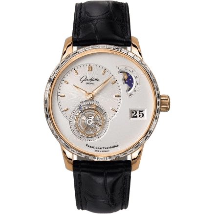 PanoLunar Tourbillon Red Gold / Baguette / Silver / Alligator / Folding