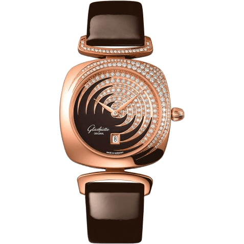 Pavonina Date Red Gold / Diamond / Cold Enamel Brown / Calf