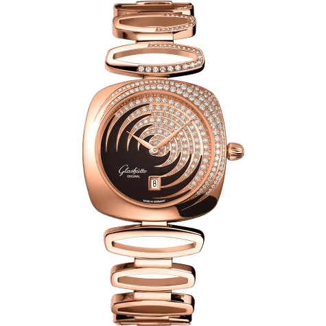Pavonina Date Red Gold / Diamond / Cold Enamel Brown / Bracelet