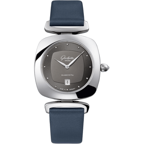 Pavonina Date Stainless Steel / Grey / Calf / Pin